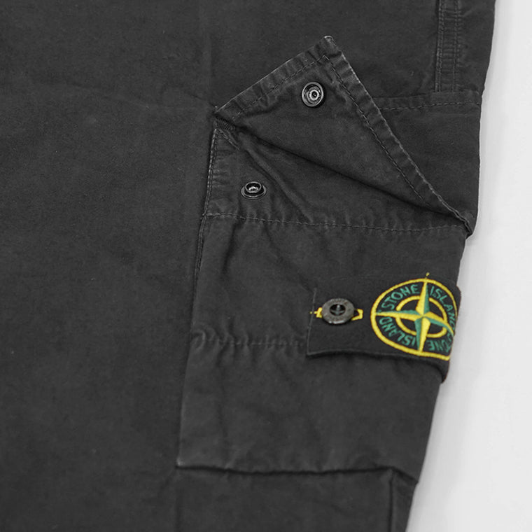 STONE ISLAND メンズ カーゴパンツ K1S153100303 S00WA ウォッシュブラック V0129