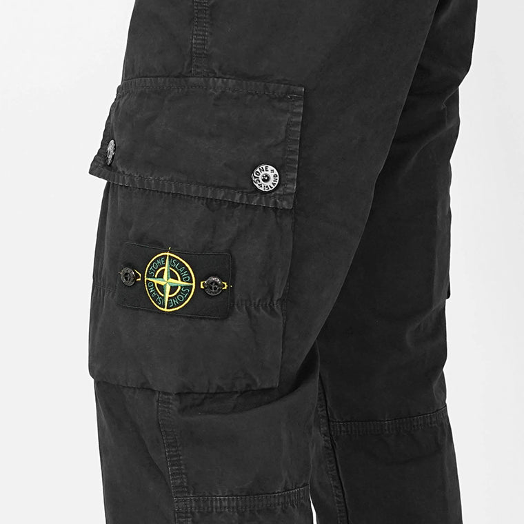 STONE ISLAND メンズ カーゴパンツ K1S153100303 S00WA ウォッシュブラック V0129
