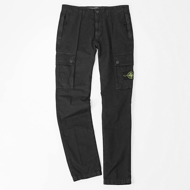 STONE ISLAND メンズ カーゴパンツ K1S153100303 S00WA ウォッシュブラック V0129