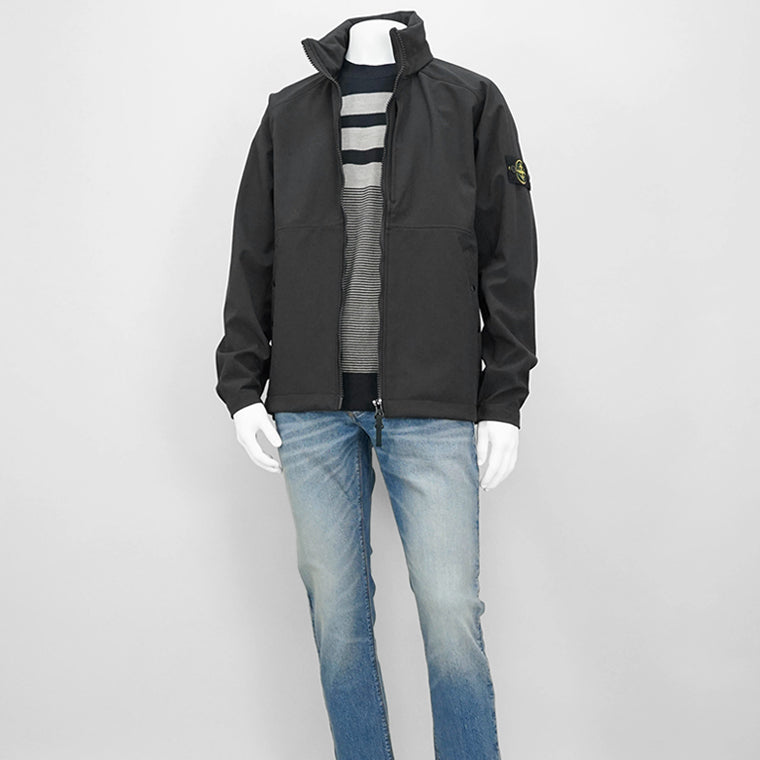 STONE ISLAND メンズ ブルゾン LIGHT SOFT SHELL R e dye TECHNOLOGY K1S154100010 S0A22 ブラック V0029