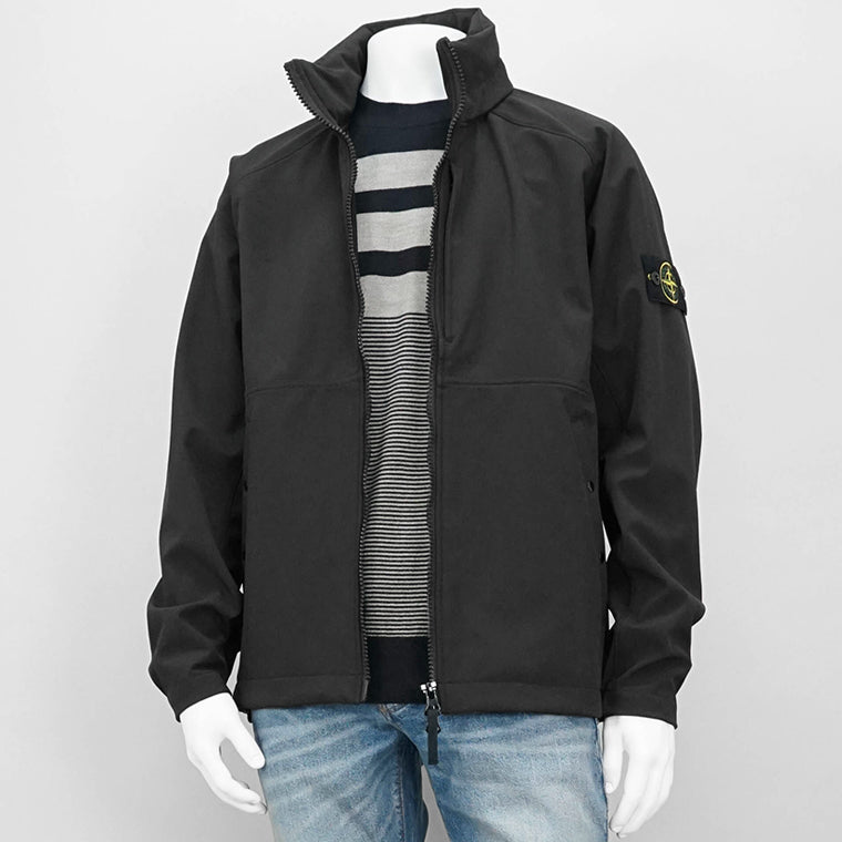 STONE ISLAND メンズ ブルゾン LIGHT SOFT SHELL R e dye TECHNOLOGY K1S154100010 S0A22 ブラック V0029