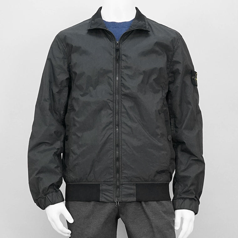 STONE ISLAND メンズ ブルゾン GARMENT DYED CRINKLE REPS NY K1S154100037 S0A23 ブラック V0029