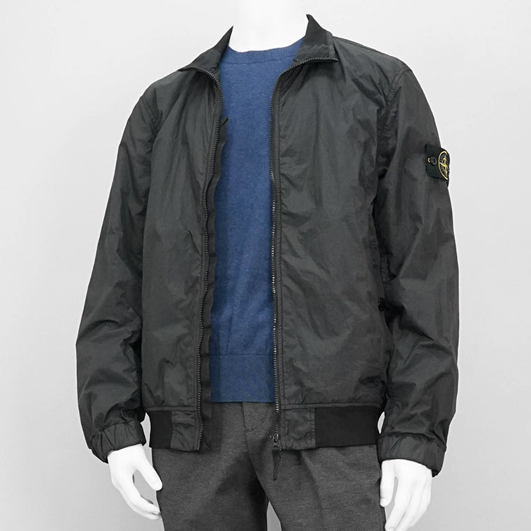 STONE ISLAND メンズ ブルゾン GARMENT DYED CRINKLE REPS NY K1S154100037 S0A23 ブラック V0029