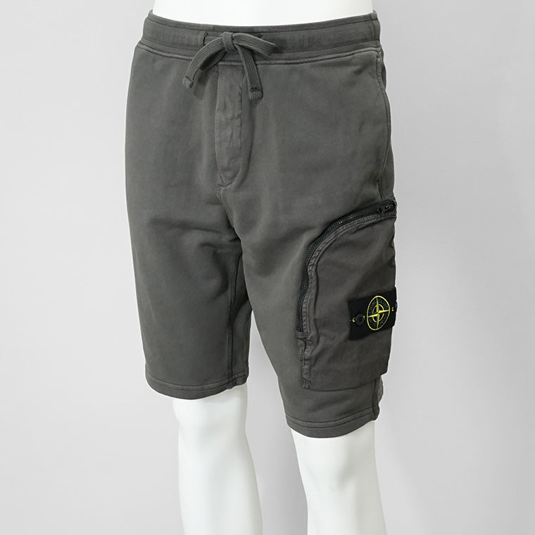 【SUMMER FINAL SALE】 STONE ISLAND メンズ ショートパンツ K1S156200002 S0123 チャコールグレー V0065
