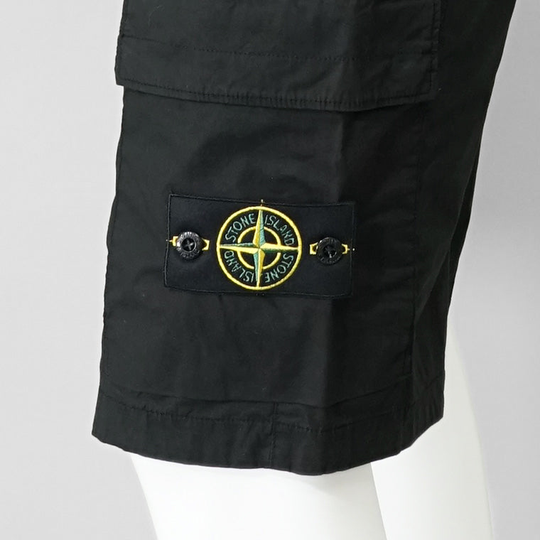 【SUMMER FINAL SALE】 STONE ISLAND メンズ ショートパンツ K1S15L100L08 S0003 ブラック V0029