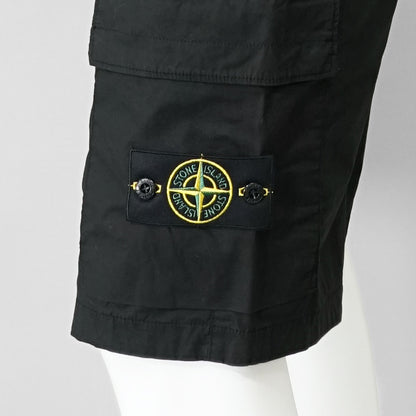 【SUMMER FINAL SALE】 STONE ISLAND メンズ ショートパンツ K1S15L100L08 S0003 ブラック V0029