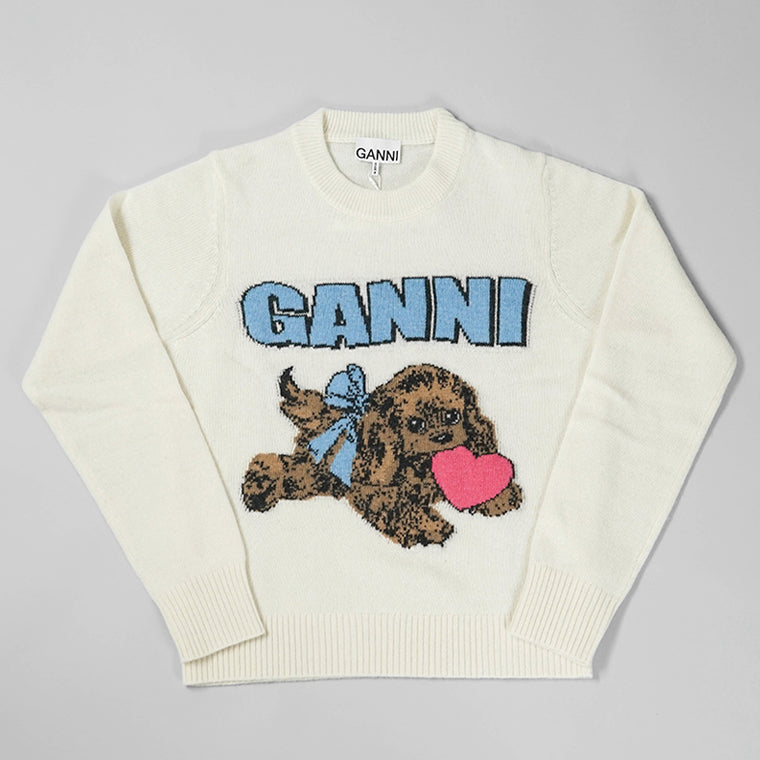 GANNI レディース ニット K2562 EGRET アイボリー 135