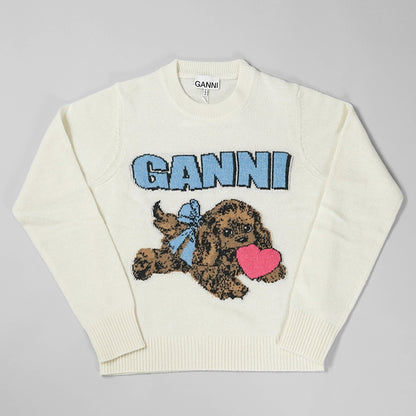 GANNI レディース ニット K2562 EGRET アイボリー 135