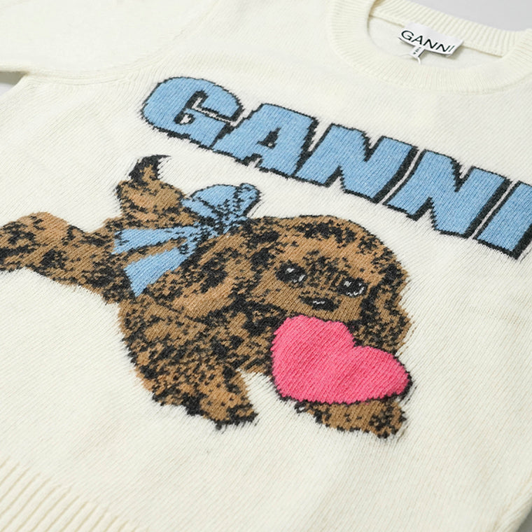 GANNI レディース ニット K2562 EGRET アイボリー 135