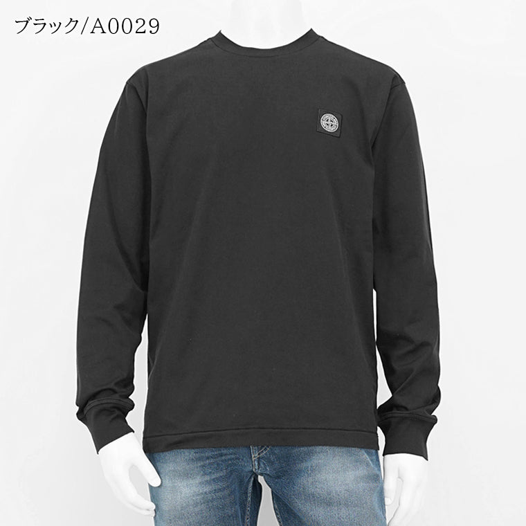 ストーンアイランド STONE ISLAND メンズ 長袖Tシャツ ブラック