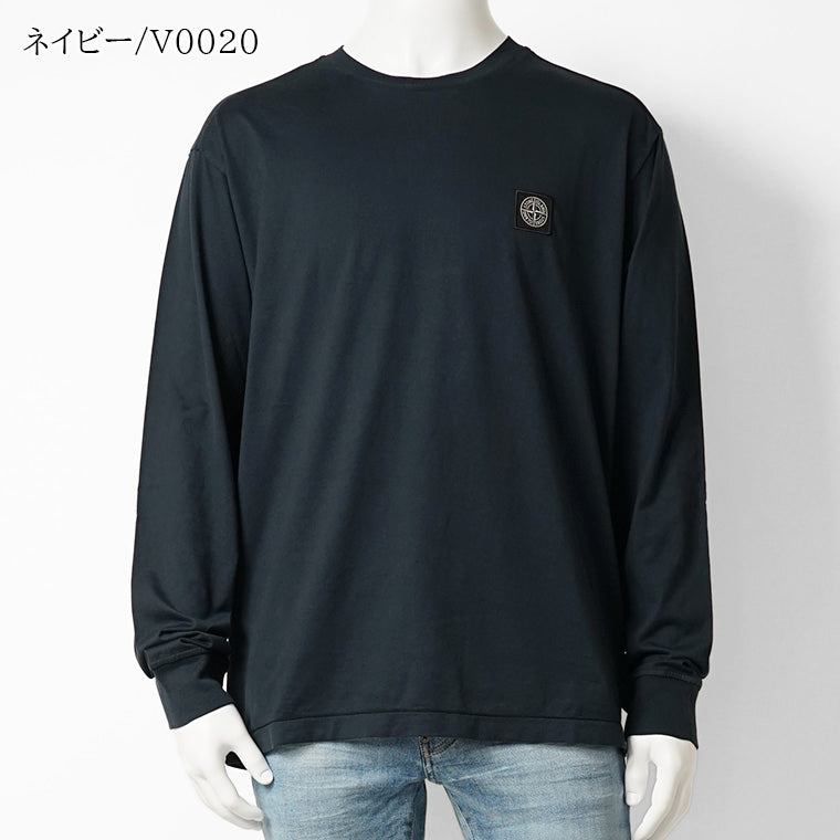 ストーンアイランド STONE ISLAND メンズ 長袖Tシャツ ブラック