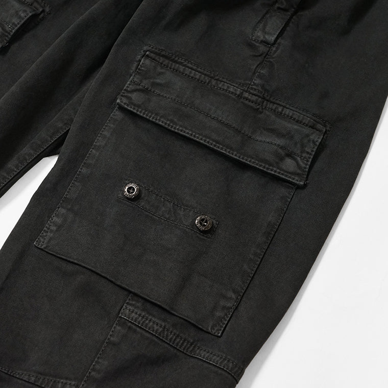 STONE ISLAND メンズ カーゴパンツ K2S153100033 S00L1 ウォッシュブラック V0129