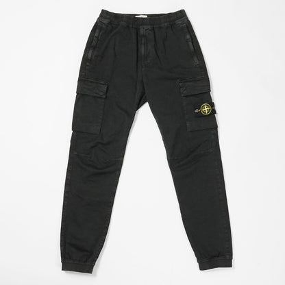 STONE ISLAND メンズ カーゴパンツ K2S153100033 S00L1 ウォッシュブラック V0129
