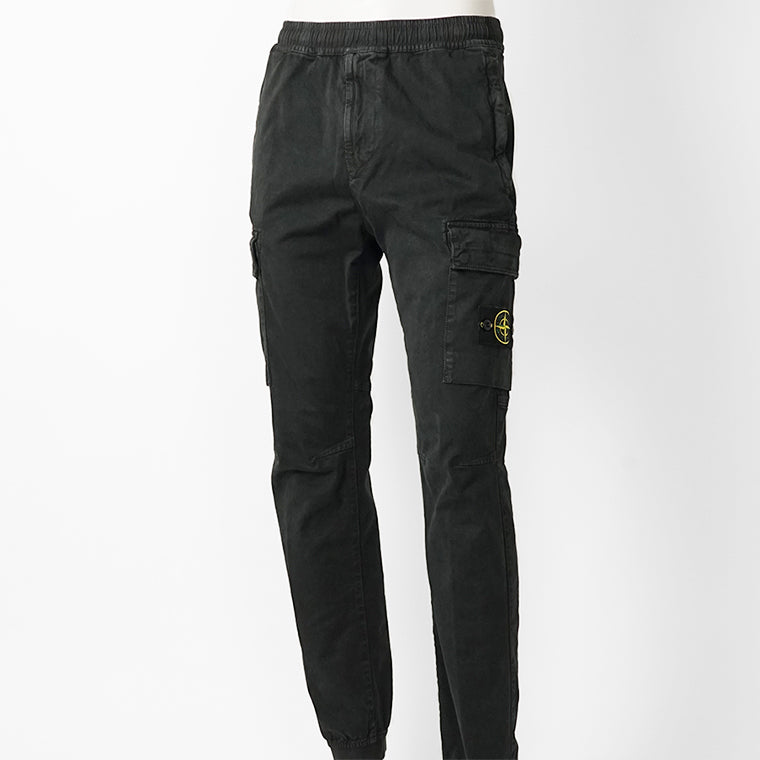 STONE ISLAND メンズ カーゴパンツ K2S153100033 S00L1 ウォッシュブラック V0129