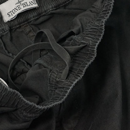 STONE ISLAND メンズ カーゴパンツ K2S153100033 S00L1 ウォッシュブラック V0129