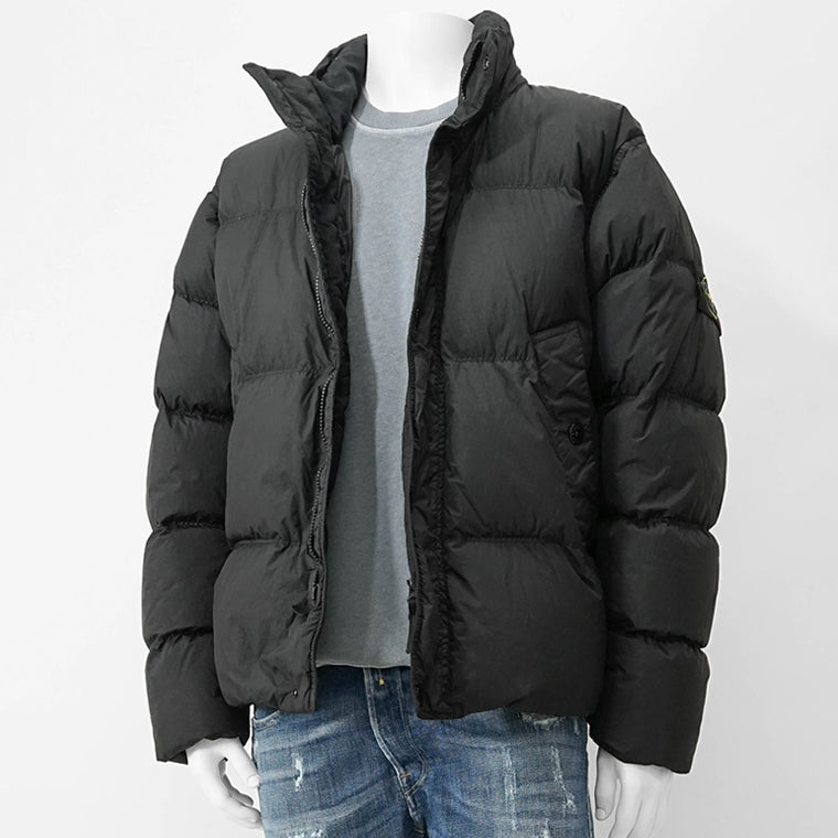 STONE ISLAND メンズ ダウンジャケット GARMENT DYED CRINKLE REPS NY K2S154100010 S0A23 ブラック V0029