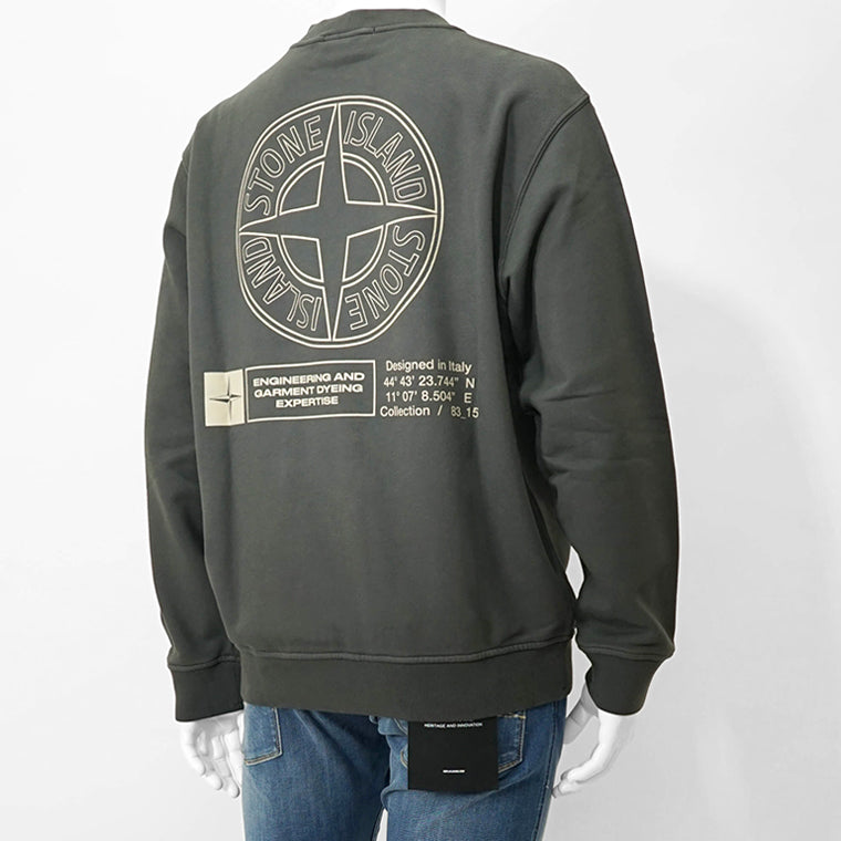 STONE ISLAND メンズ スウェットシャツ K2S156100018 S0195 グレー V0062