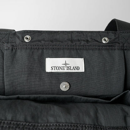 STONE ISLAND メンズ レディース トートバッグ COATED NYLON METAL IN ECONYL K2S159200013 S0251 ブラック V0029