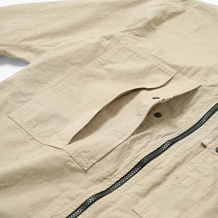 STONE ISLAND メンズ シャツジャケット MERCERISED ORGANIC COTTON RIPSTOP L1S151200005 S0298 ベージュ V009A