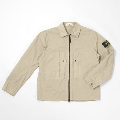 STONE ISLAND メンズ シャツジャケット MERCERISED ORGANIC COTTON RIPSTOP L1S151200005 S0298 ベージュ V009A
