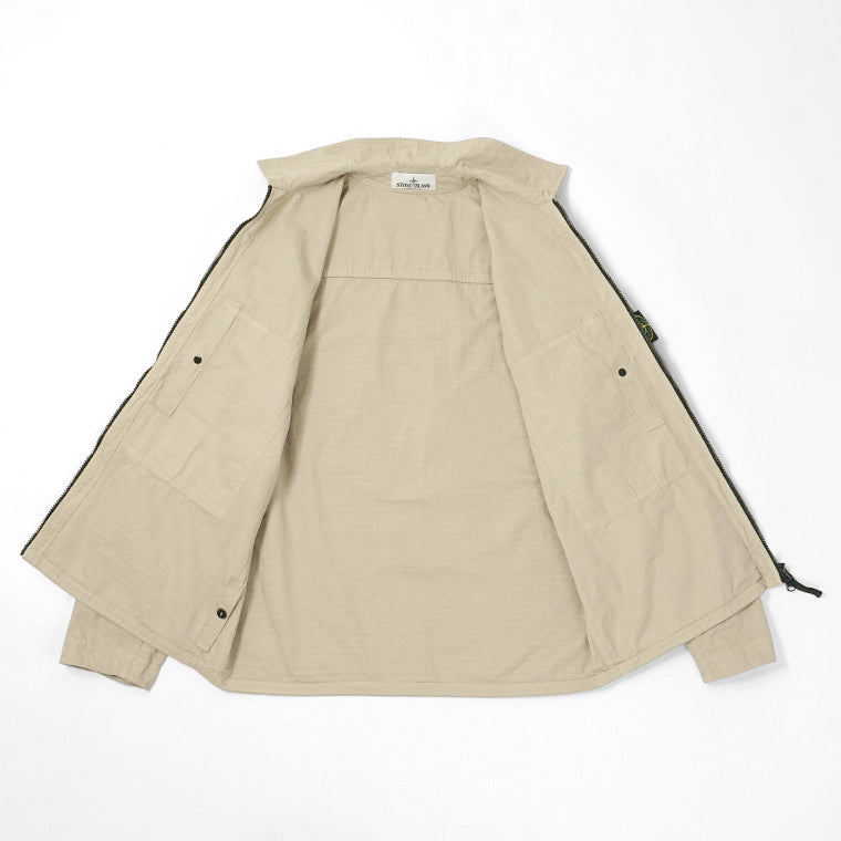 STONE ISLAND メンズ シャツジャケット MERCERISED ORGANIC COTTON RIPSTOP L1S151200005 S0298 ベージュ V009A