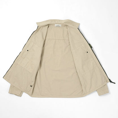 STONE ISLAND メンズ シャツジャケット MERCERISED ORGANIC COTTON RIPSTOP L1S151200005 S0298 ベージュ V009A