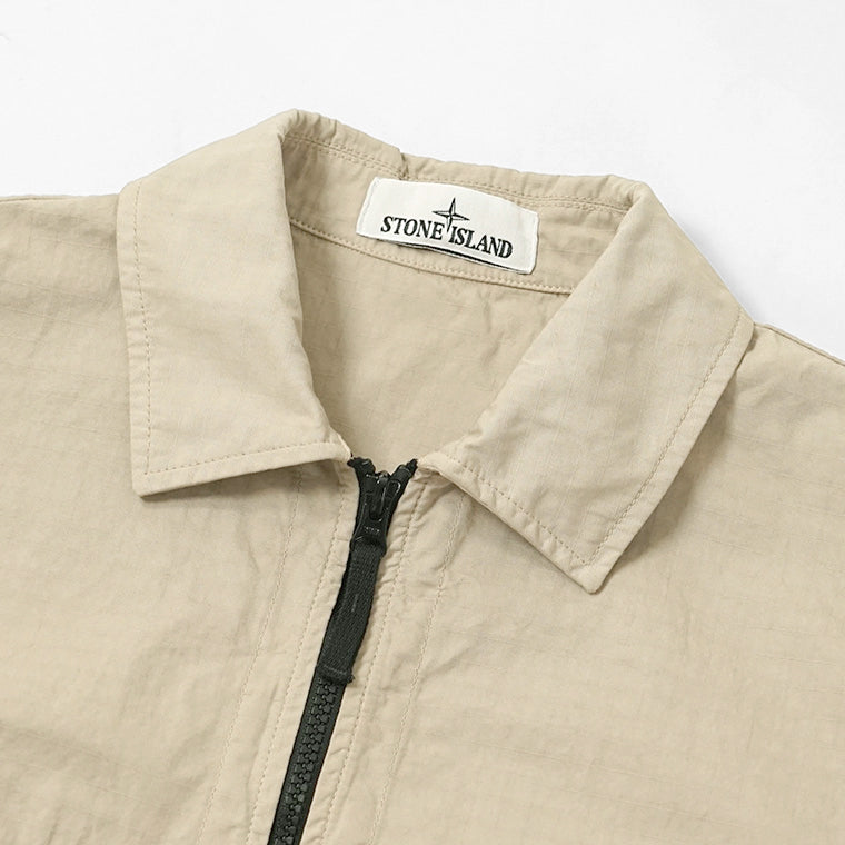 STONE ISLAND メンズ シャツジャケット MERCERISED ORGANIC COTTON RIPSTOP L1S151200005 S0298 ベージュ V009A