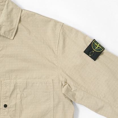 STONE ISLAND メンズ シャツジャケット MERCERISED ORGANIC COTTON RIPSTOP L1S151200005 S0298 ベージュ V009A