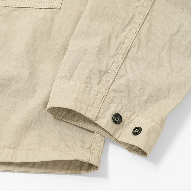 STONE ISLAND メンズ シャツジャケット MERCERISED ORGANIC COTTON RIPSTOP L1S151200005 S0298 ベージュ V009A