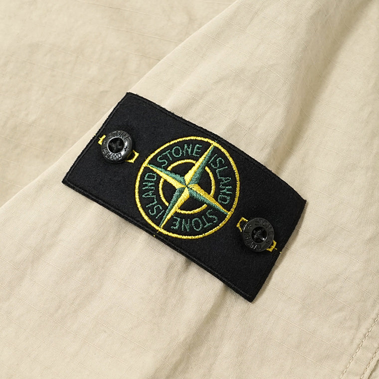STONE ISLAND メンズ シャツジャケット MERCERISED ORGANIC COTTON RIPSTOP L1S151200005 S0298 ベージュ V009A