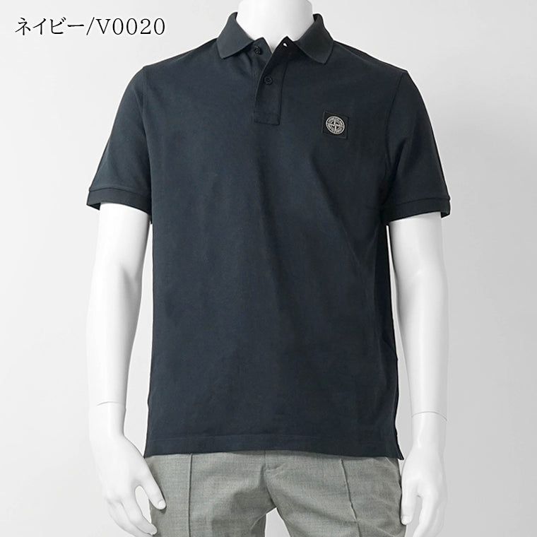 stone ポロシャツ ストーンアイランド STONE ISLAND メンズ ポロシャツ ネイビー