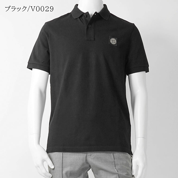 ストーンアイランド STONE ISLAND メンズ ポロシャツ ネイビー