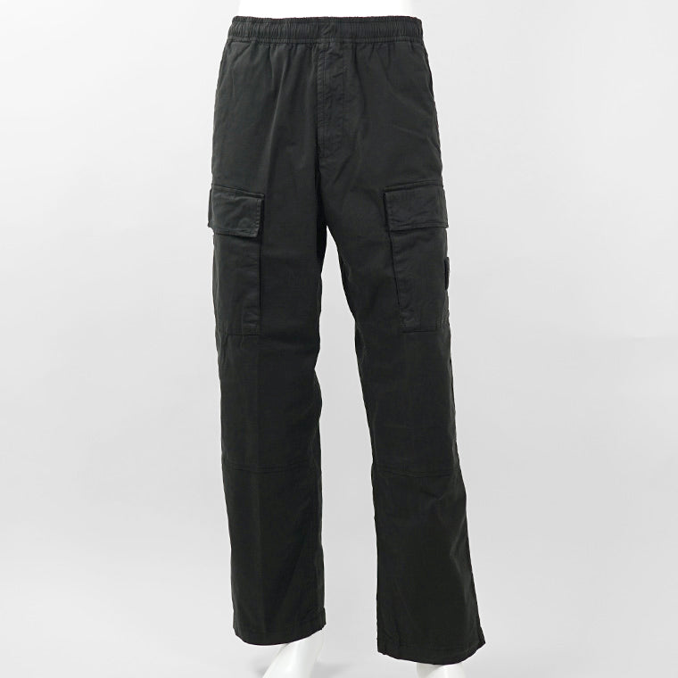 STONE ISLAND メンズ カーゴパンツ STRETCH ORGANIC COTTON TWILL L1S153100020 S0A10 ブラック V0029