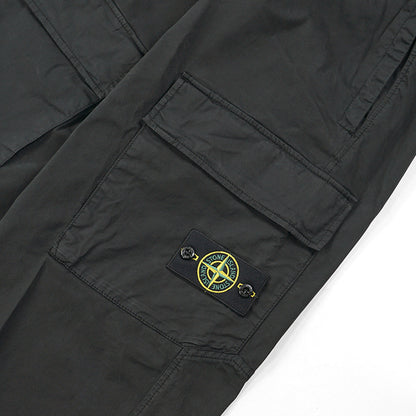 STONE ISLAND メンズ カーゴパンツ STRETCH ORGANIC COTTON TWILL L1S153100020 S0A10 ブラック V0029