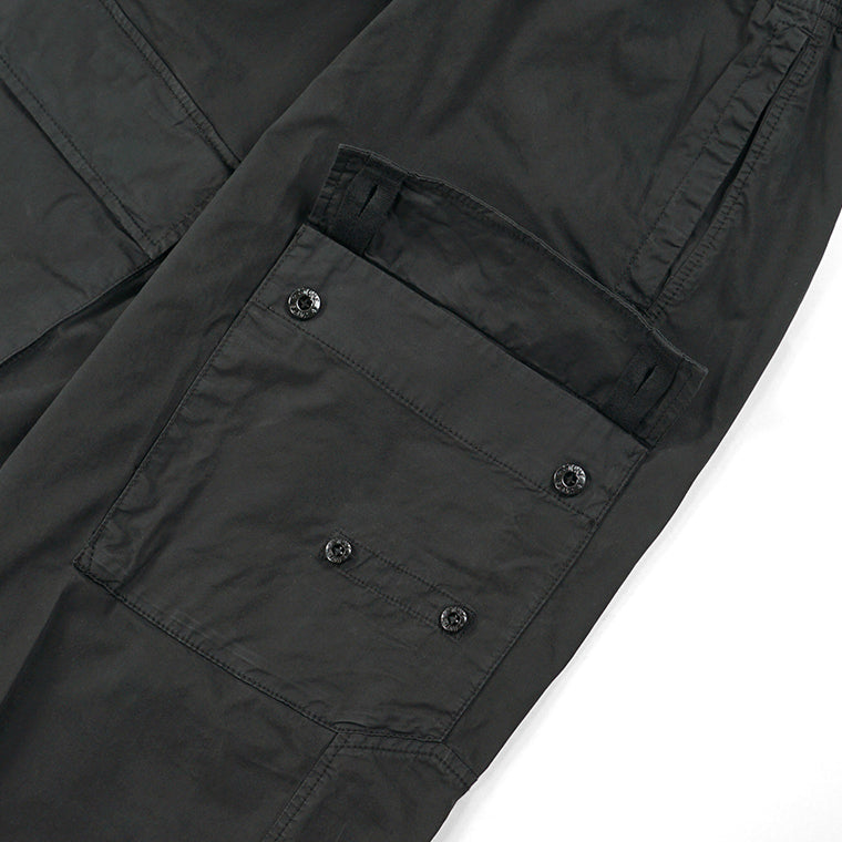 STONE ISLAND メンズ カーゴパンツ STRETCH ORGANIC COTTON TWILL L1S153100020 S0A10 ブラック V0029