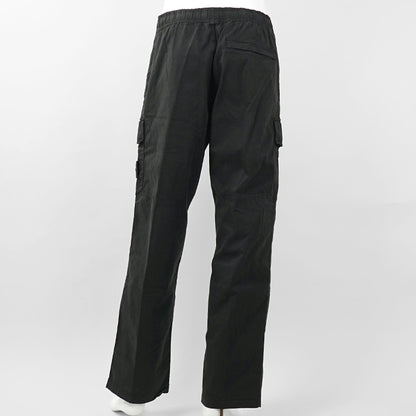 STONE ISLAND メンズ カーゴパンツ STRETCH ORGANIC COTTON TWILL L1S153100020 S0A10 ブラック V0029