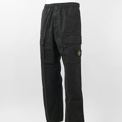 STONE ISLAND メンズ カーゴパンツ STRETCH ORGANIC COTTON TWILL L1S153100020 S0A10 ブラック V0029