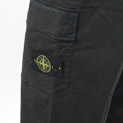STONE ISLAND メンズ カーゴパンツ STRETCH ORGANIC COTTON TWILL L1S153100020 S0A10 ブラック V0029