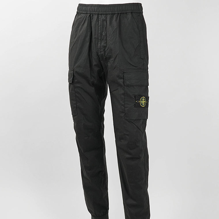STONE ISLAND メンズ カーゴパンツ STRETCH COTTON TELA PARACADUTE L1S153100031 S0003 ブラック V0029