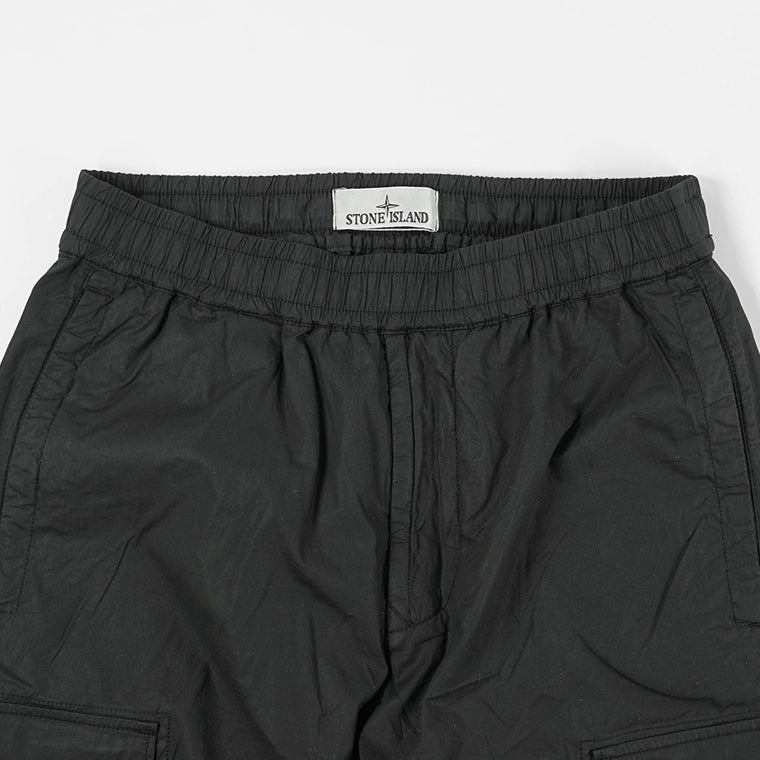 STONE ISLAND メンズ カーゴパンツ STRETCH COTTON TELA PARACADUTE L1S153100031 S0003 ブラック V0029