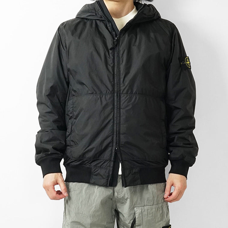 STONE ISLAND メンズ ブルゾン GARMENT DYED CRINKLE REPS NY L1S154100110 S0A23 ブラック V0029