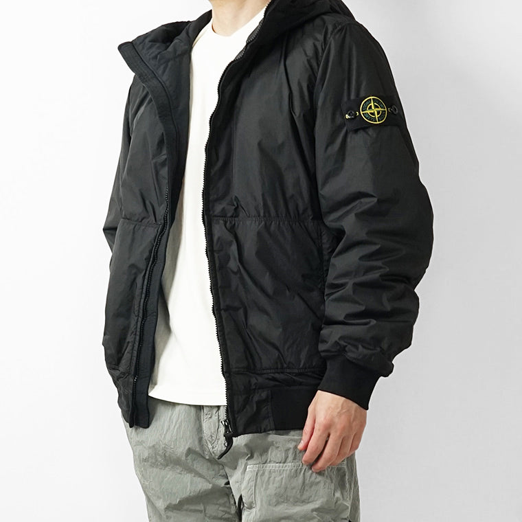 STONE ISLAND メンズ ブルゾン GARMENT DYED CRINKLE REPS NY L1S154100110 S0A23 ブラック V0029