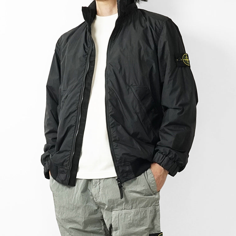 STONE ISLAND メンズ ブルゾン GARMENT DYED CRINKLE REPS NY L1S154100111 S0A23 ブラック V0029