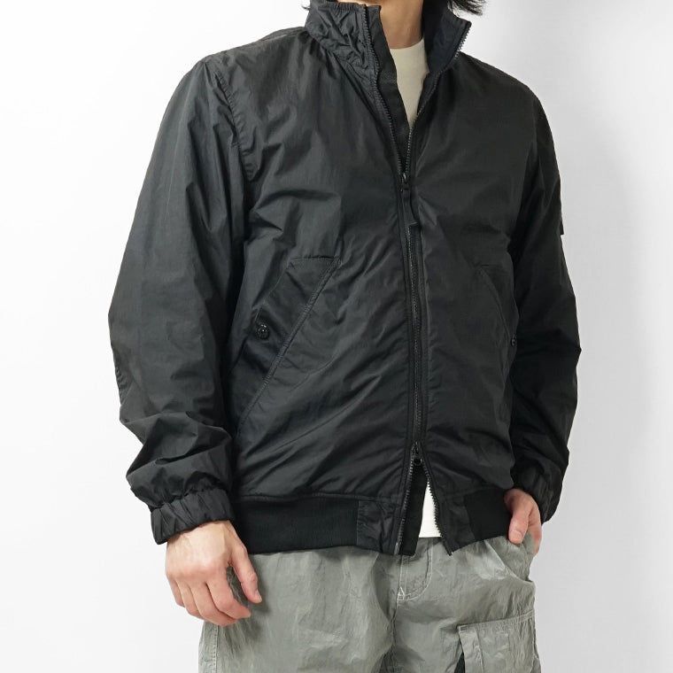 STONE ISLAND メンズ ブルゾン GARMENT DYED CRINKLE REPS NY L1S154100111 S0A23 ブラック V0029