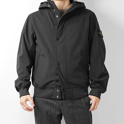 STONE ISLAND メンズ ブルゾン LIGHT SOFT SHELL R E DYE TECHNOLOGY L1S154100118 S0A22 ブラック V0029