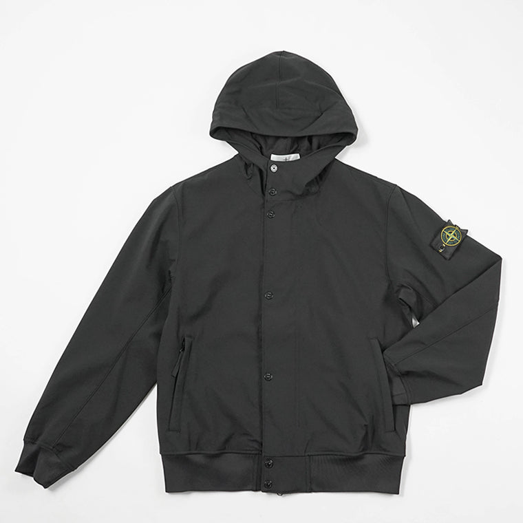 STONE ISLAND メンズ ブルゾン LIGHT SOFT SHELL R E DYE TECHNOLOGY L1S154100118 S0A22 ブラック V0029