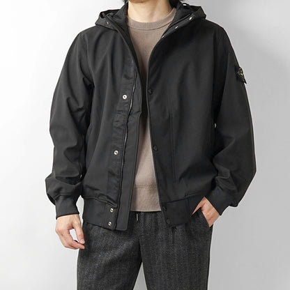 STONE ISLAND メンズ ブルゾン LIGHT SOFT SHELL R E DYE TECHNOLOGY L1S154100118 S0A22 ブラック V0029