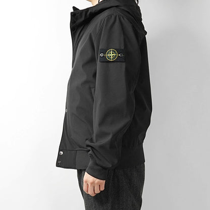 STONE ISLAND メンズ ブルゾン LIGHT SOFT SHELL R E DYE TECHNOLOGY L1S154100118 S0A22 ブラック V0029