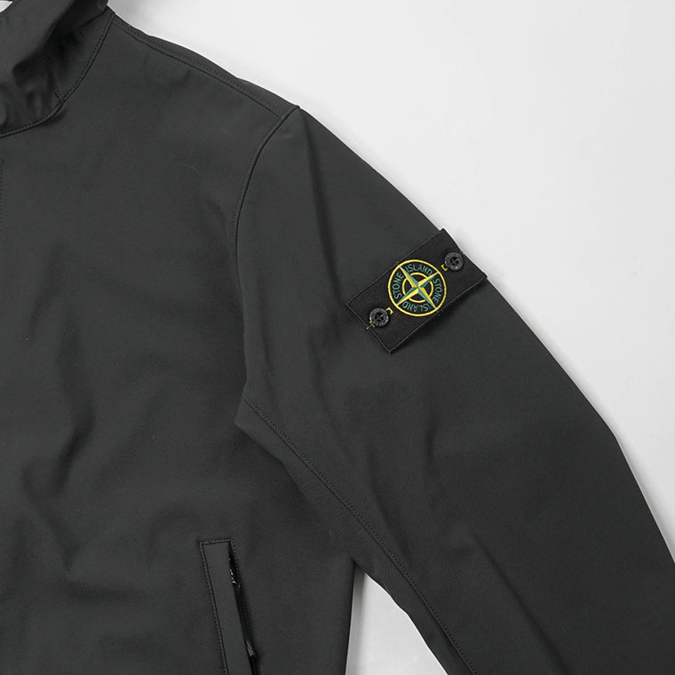 STONE ISLAND メンズ ブルゾン LIGHT SOFT SHELL R E DYE TECHNOLOGY L1S154100118 S0A22 ブラック V0029