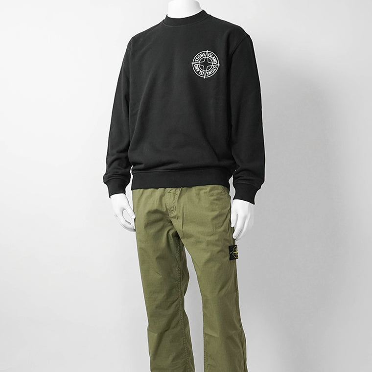 ストーンアイランド STONE ISLAND メンズ スウェットシャツ ブラック